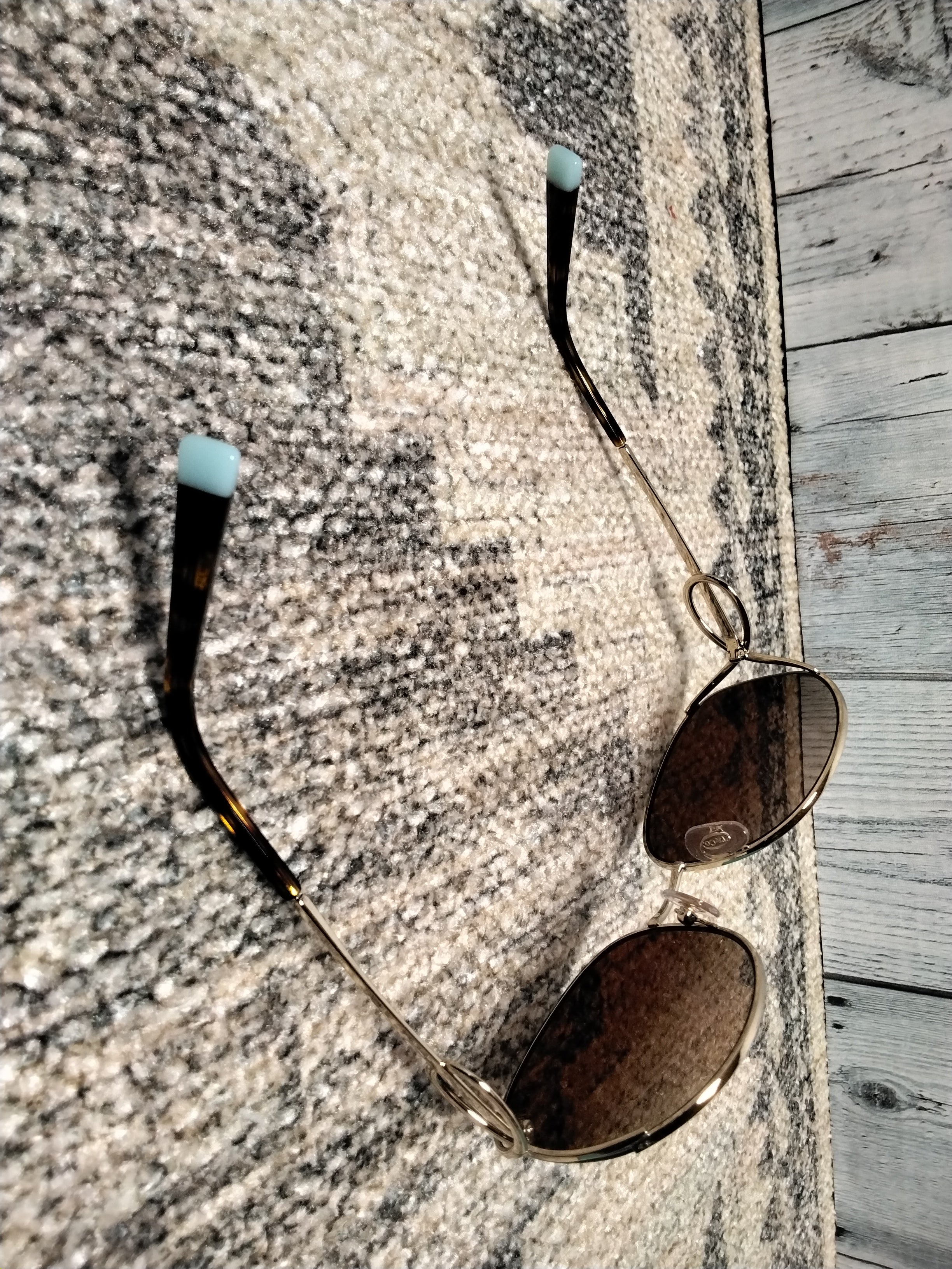 Tiffany & Co. Sunglasses Gold Frame, Brown Lenses, 56MM (7922922029294)